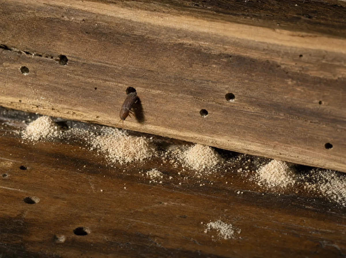 Tarli del Legno (Travi, Tetti e Mobili) (Anobium punctatum · Hylotrupes bajulus · Lyctus linearis) - Guida riconoscimento One Pest